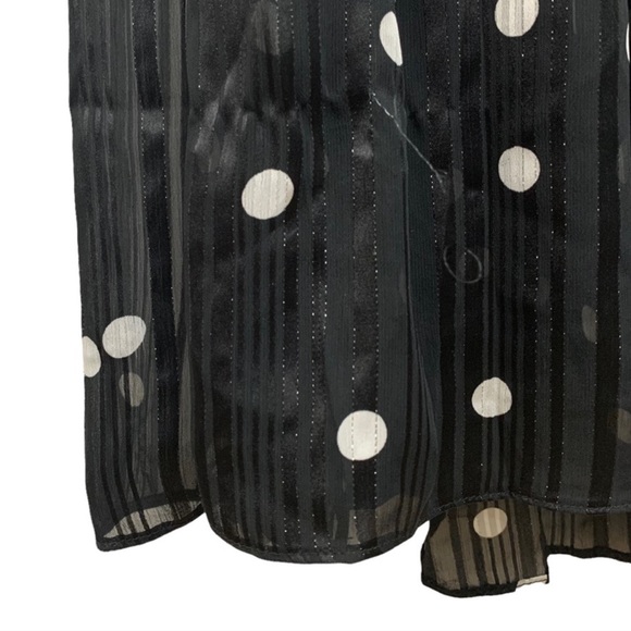 Nwt FRENCH Paris Sheer Polka Dot Dress - Picture 9 of 12